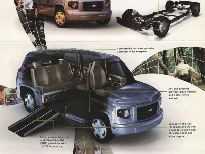 A design pamphlet for the MV1 automobile