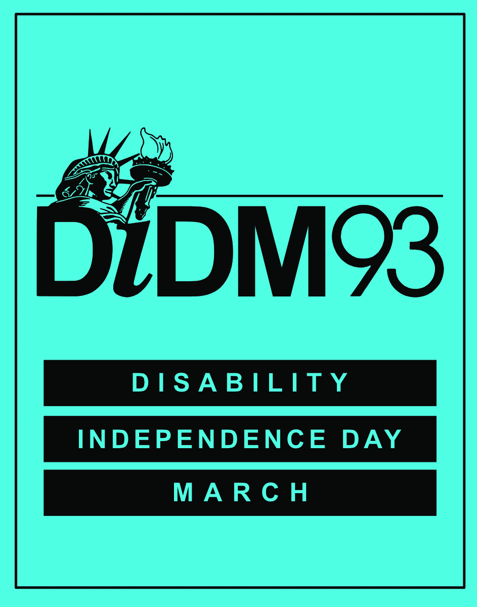 Exhibit flyer with logo of DIDM '93, featuring a bust of the Statue of Liberty